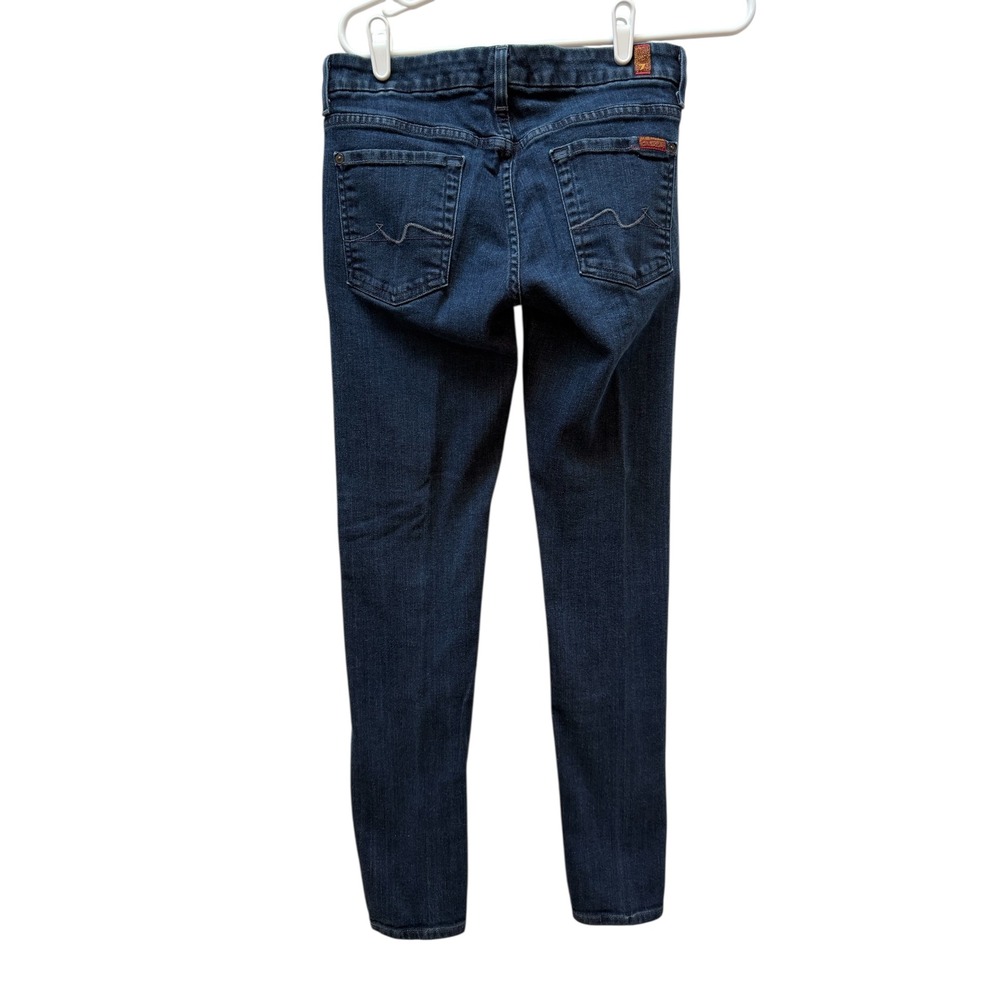 7 for All Mankind Kimmie Straight Leg Jeans Dark Wash Size 29 Women - Picture 2 of 7